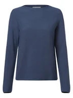 Swetry damskie - Marc O'Polo Sweter damski Kobiety Bawełna niebieski jednolity, XS - miniaturka - grafika 1