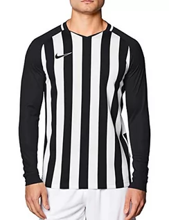 Koszulki sportowe męskie - NIKE Męska koszulka piłkarska w paski Division Iii z długim rękawem - grafika 1
