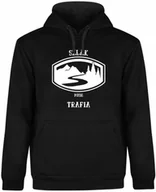 Bluzy męskie - BLUZA MĘSKA Z KAPTUREM KOCHAM GÓRY SZLAK TURYSTA ŚMIESZNA CZARNA R-L A8 - miniaturka - grafika 1