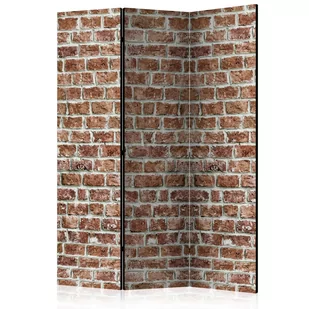 Parawan 3-częściowy - Ceglana przestrzeń [Room Dividers] (rozmiar 135x172) - Parawany - miniaturka - grafika 1