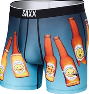Majtki męskie - SAXX Bokserki męskie sportowe SAXX VOLT Boxer Brief piwo niebieskie S - miniaturka - grafika 1