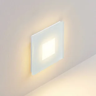 Molto Luce oprawa wpuszczana LED Wall R68 Glass SQ, biały, aluminium, CCT - Oprawy, klosze i abażury - miniaturka - grafika 1