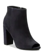 Botki damskie - Carinii Botki Damskie Skórzane Granat 38 3e7g7* - miniaturka - grafika 1