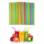 Słomki do napojów - Słomki Plastikowe Łamane Rurki Do Picia 150 Sztuk - miniaturka - grafika 1