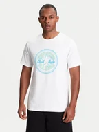 Koszulki męskie - Converse T-Shirt Neon Sign All Star Patch 10027722-A02 Biały Regular Fit - miniaturka - grafika 1