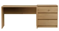 Zestawy mebli biurowych - Elior Nowoczesny komplet mebli biurko + komoda dąb artisan M6-M25 - miniaturka - grafika 1