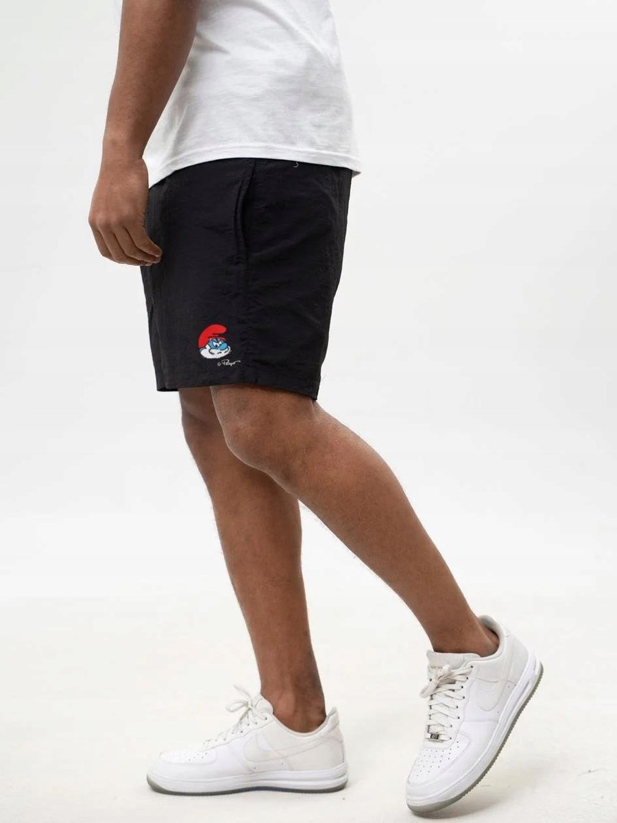 Kąpielówki Do Pływania Szorty Kąpielowe Męskie Czarne Smerfy Papa Smerf M