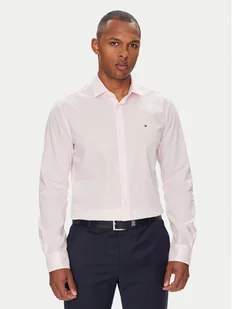 Tommy Hilfiger Koszula MW0MW38347 Różowy Slim Fit - Koszule męskie - miniaturka - grafika 1