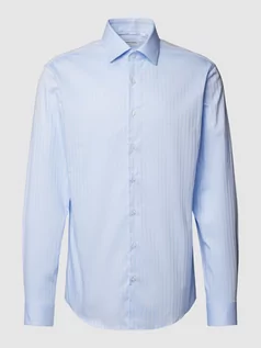 Koszule męskie - Koszula biznesowa z wyhaftowanym logo model ‘TWILL’ - grafika 1