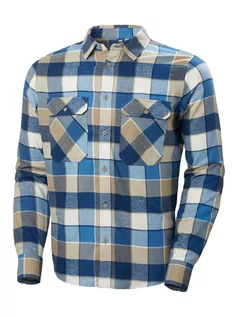 Koszule męskie - Helly Hansen Koszula "Lokka" w kolorze niebiesko-jasnobrązowym - grafika 1