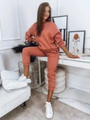 Dresy damskie - Komplet damski dresowy ARIELLA PREMIUM łososiowy Dstreet AY0725-XL - miniaturka - grafika 1