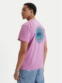 Koszulki męskie - Quiksilver T-Shirt EQYZT08046 Fioletowy Regular Fit - miniaturka - grafika 1