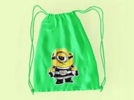 Torby szkolne - WOREK DO SZKOŁY WF/BUTY MINIONKI + IMIĘ - miniaturka - grafika 1