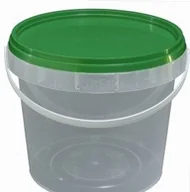 Miotły, szufle, mopy - Wiaderko pojemnik z pokrywką 1,2 l - miniaturka - grafika 1