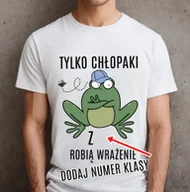 Koszulki męskie - Koszulki DLA KOLEGÓW Z KLASY - TYLKO CHŁOPAKI ROBIĄ WRAŻENIE - miniaturka - grafika 1