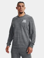 Bluzy męskie - Bluza męska dresowa bez kaptura Ua Rival Terry Graphic Crew Under Armour 1379764-012 Szary - miniaturka - grafika 1