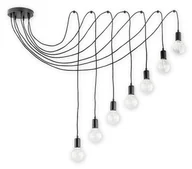 Lampy sufitowe - Lemir Maris lampa wisząca 7-punktowa czarna O2757 W7 CZA O2757 W7 CZA - miniaturka - grafika 1