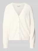 Swetry damskie - Kurtka z dzianiny z dekoltem w serek model ‘BRULA’ - miniaturka - grafika 1