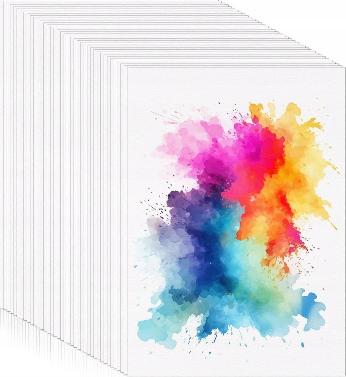PAPIER AKWARELOWY A6 60 ARKUSZY BLOK 300G/M2 DWUSTRONNY GRUBY TRWAŁY