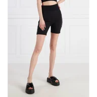 Spodenki damskie - CALVIN KLEIN JEANS Spodenki kolarzówki LOGO TAPE MILANO | Slim Fit - miniaturka - grafika 1