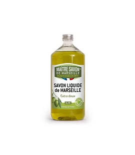 Maitre Savon Mydło marsylskie w płynie oliwkowe 1000 ml refill - Mydła - miniaturka - grafika 1