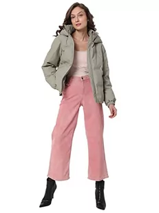 VERO MODA Kurtka damska krótka powlekana, Laurel Oak, M - Kurtki damskie - miniaturka - grafika 1