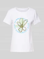 Koszulki i topy damskie - T-shirt o kroju regular fit z czystej bawełny - miniaturka - grafika 1