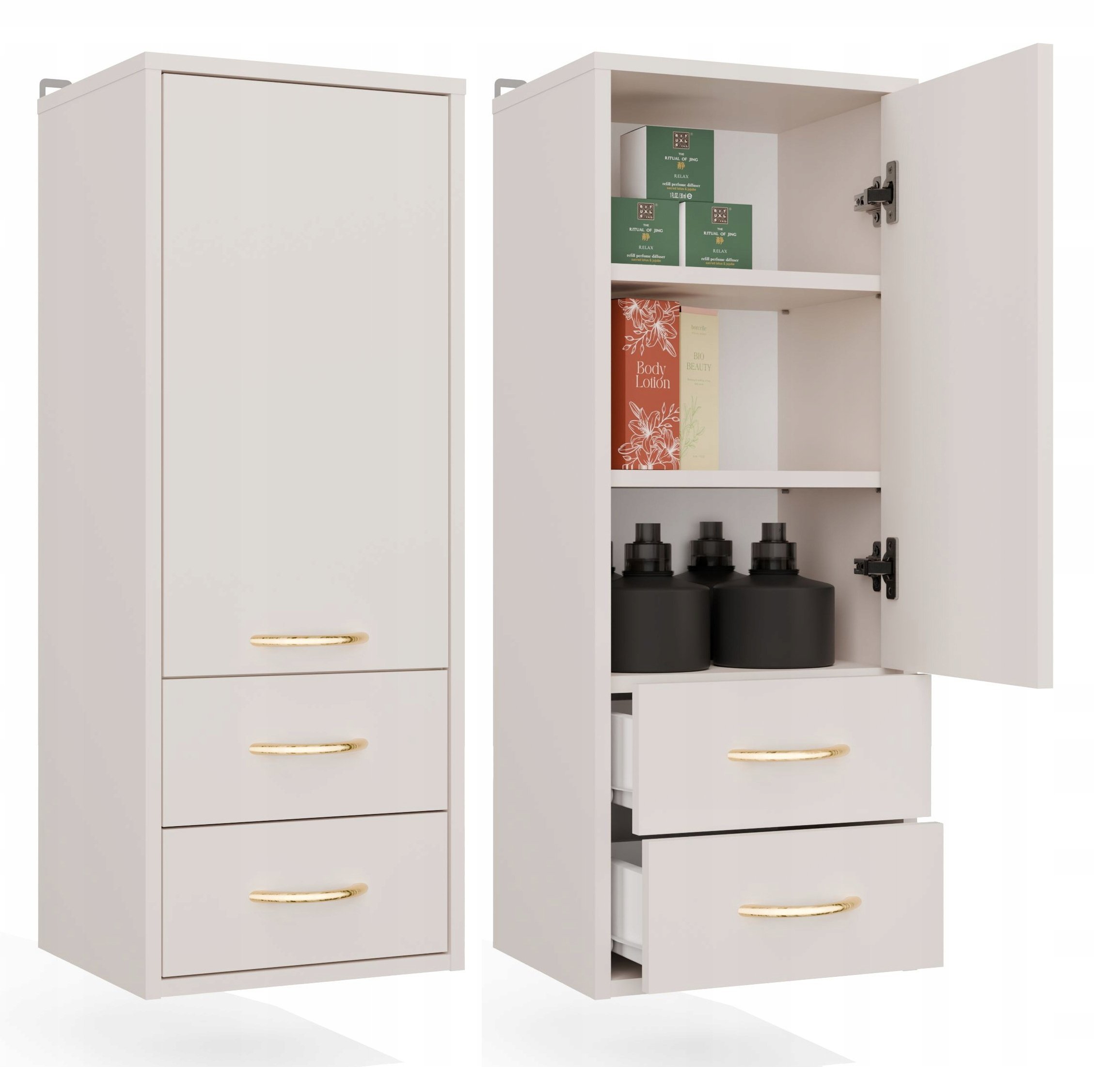 Topeshop Słupek łazienkowy NINA W1D2S Kaszmire