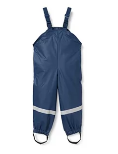 Playshoes 408622 polarowe spodnie na szelkach Uniseks - dzieci, Niebieski, 128 - Spodnie i spodenki dla chłopców - miniaturka - grafika 1