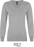 Bluzy damskie - SOLS Damska Bluza Sweter Glory 01711 Szary Melanż XXL - miniaturka - grafika 1