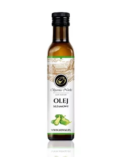 Olej sezamowy 250ml tłoczony na zimno Olejarnia Niwki - Zdrowa żywność - miniaturka - grafika 1
