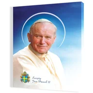 Ikony i obrazy sakralne - Obraz religijny na płótnie Papież Jan Paweł II - miniaturka - grafika 1