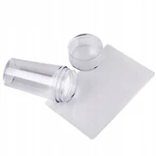 Ozdoby do paznokci - Allepaznokcie Silikonowy stempelek do stempli do frencha średnica 2.3 cm przeźroczysty clear - miniaturka - grafika 1