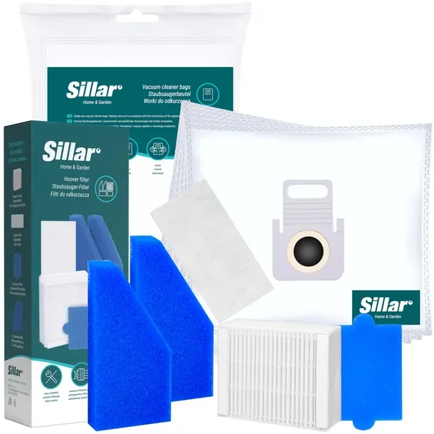 5x Worki + zestaw filtrów Sillar do odkurzacza Thomas Pet&Family Aqua+