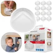 Zabezpieczenia dla dzieci - Zabezpieczenie narożników mebli blatów 12szt REER - miniaturka - grafika 1