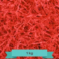Folia, papier śniadaniowy, serwetki - Creative Deco papier cięty pakowy, wypełniacz papierowy, 1000g, czerwony - miniaturka - grafika 1