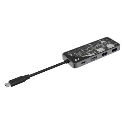 Adapter wieloportowy ISY IAD-1028-2 USB-C 4-in-1 2x USB 3.1 typu A, 1x USB 3.1 typu C, 1x HDMI 2.0