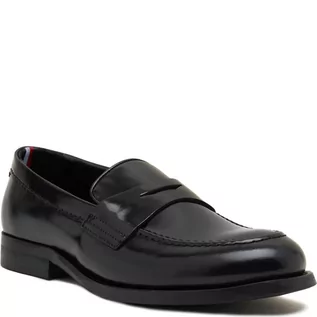 Półbuty męskie - Tommy Hilfiger Skórzane loafersy THUNIT PATENT - grafika 1