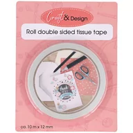 Dekoratorstwo - Taśma Dwustronna Samoprzylepna 12 mm X 10 M - miniaturka - grafika 1