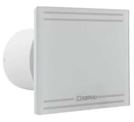 Wentylatory sufitowe - Sapho Glass - Wentylator osiowy z timerem, 8 W, kanał 100 mm, kolor biały GS102 - miniaturka - grafika 1