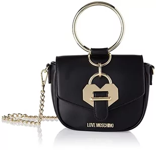 Love Moschino Damska torba na ramię, Borsa A Spalla, czarna, rozmiar uniwersalny - Torebki damskie - miniaturka - grafika 1