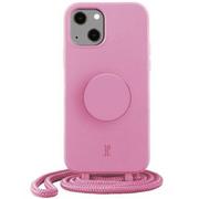 Etui i futerały do telefonów - Just Elegance Etui PopGrip do Apple iPhone 13 Różowy - miniaturka - grafika 1