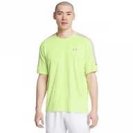 Koszulki sportowe męskie - Męska koszulka treningowa Under Armour UA Tech Utility SS - zielona - UNDER ARMOUR - miniaturka - grafika 1