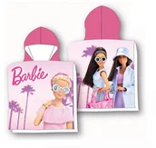 Okrycia kąpielowe dla dzieci - Ręcznik plażowy dziecięcy poncho 55x110 Barbie - miniaturka - grafika 1