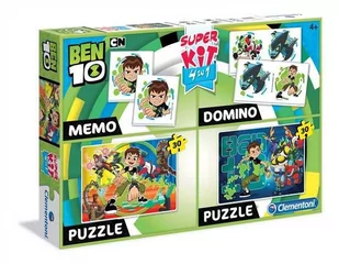 Clementoni Superkit 2x30 elementów Memo Domino Linia Specjalna Ben 10 GXP-629880 - Gry planszowe - miniaturka - grafika 1