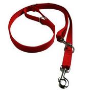 Smycze dla psów - Chaba Smycz taśmowa regulowana kolor czerwony 16mm 270cm - miniaturka - grafika 1