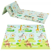 Maty piankowe - Dwustronna mata piankowa Springos 150x200 cm składana - miniaturka - grafika 1