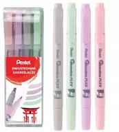 Długopisy - Zakreślacz dwustronny pastel 4 kolory PENTEL - miniaturka - grafika 1