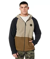 Bluzy męskie - Volcom Męska bluza V-Science z zamkiem błyskawicznym, ciemny khaki, M, ciemny khaki, M - miniaturka - grafika 1