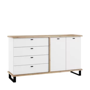 Komoda 2D4S CRO-07 Cross MebloCross Dąb Artisan / Biały Mat - Komody - miniaturka - grafika 1